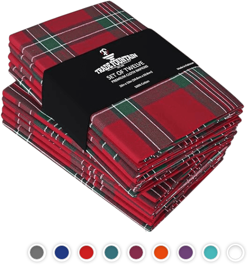 Trade Fountain Black Napkin Image